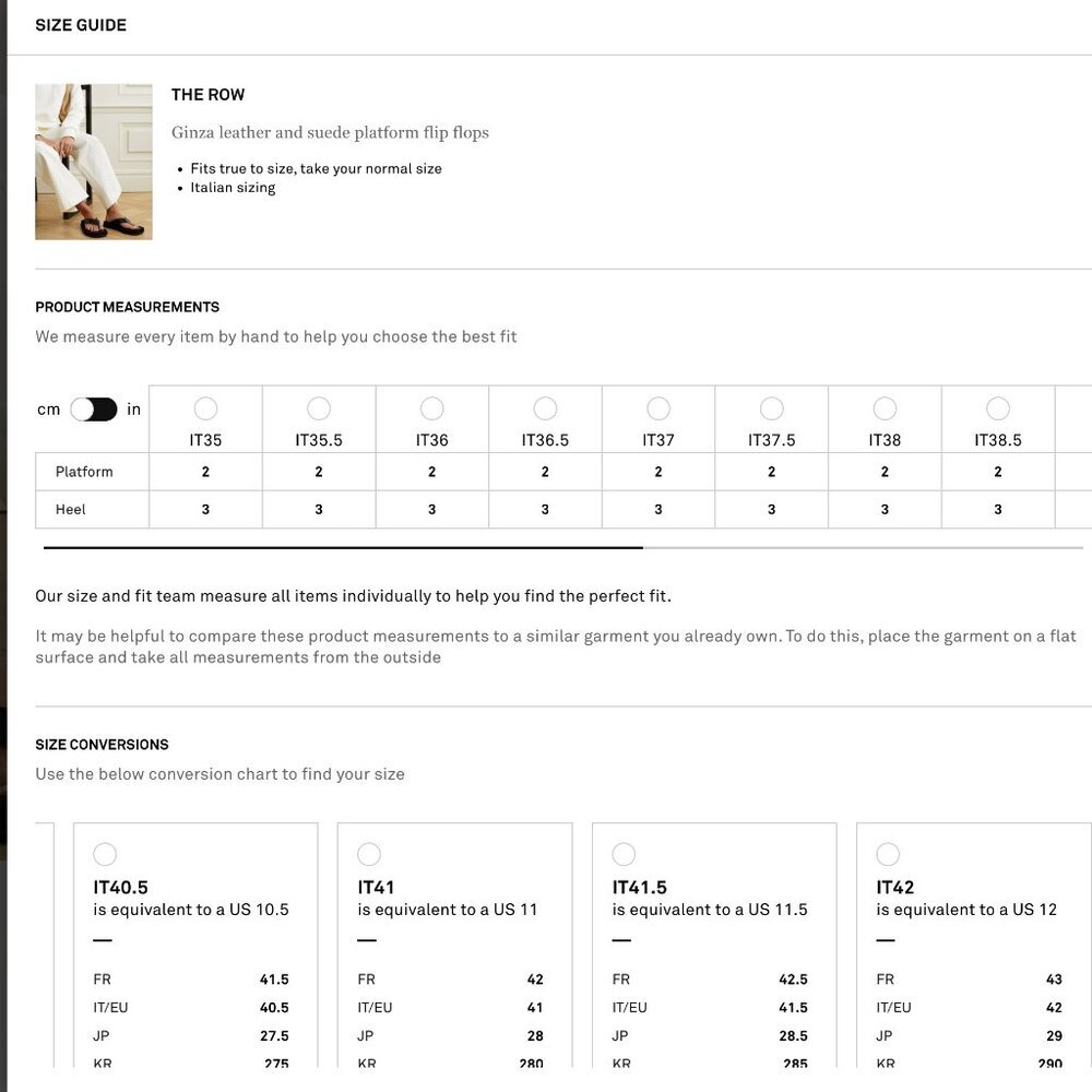 The ROW Ginza Leather Platform Sandals Flip Flops Womens 41.5 11.5 Black Suede - Picture 12 of 14